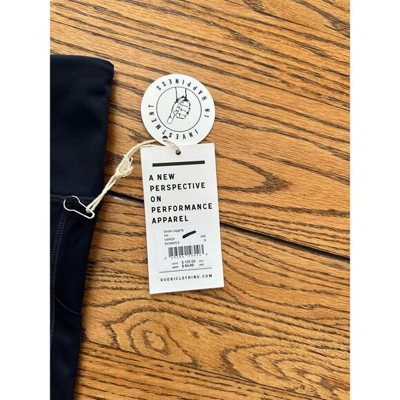 Vuori Stride Leggings Size S NWT Navy - Picture 4 of 8